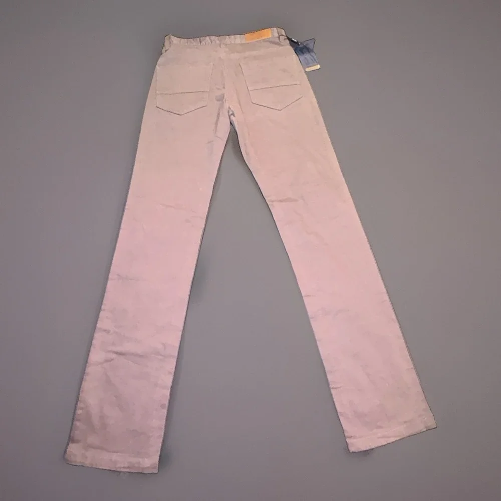 Royal Tag Men's Gray Stretch Chino Pants Regular Fit Straight Leg 30 Waist